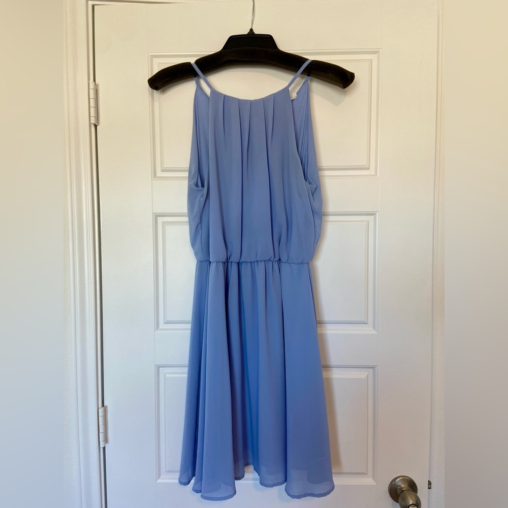 Light blue halter dress, Size M